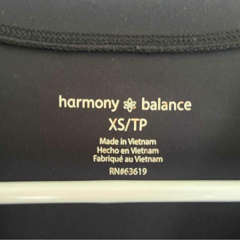 Harmony & Balance Black Wrap Blouse - Picture 2 of 3